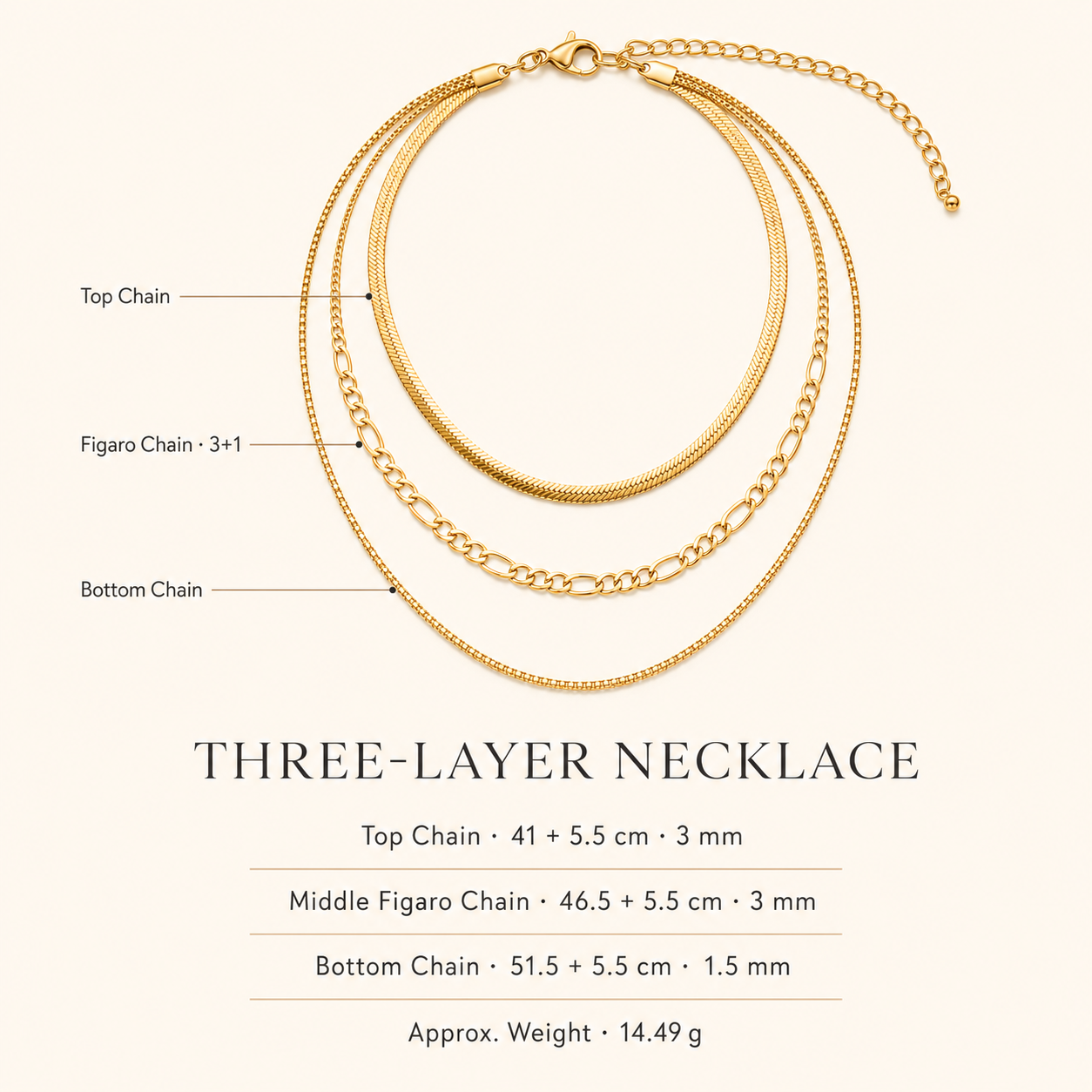 Sienna Three-Layer Necklace