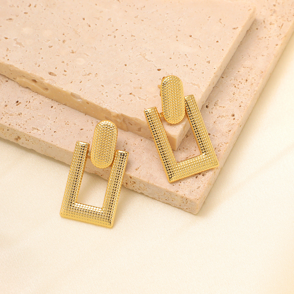 Vintage Stainless Steel Earrings