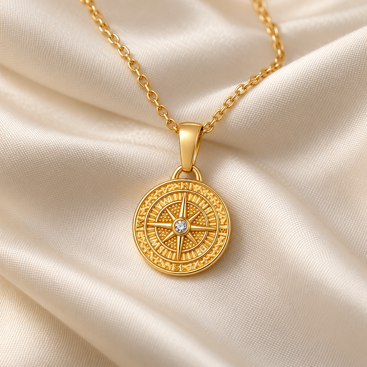 North Star Compass Necklace