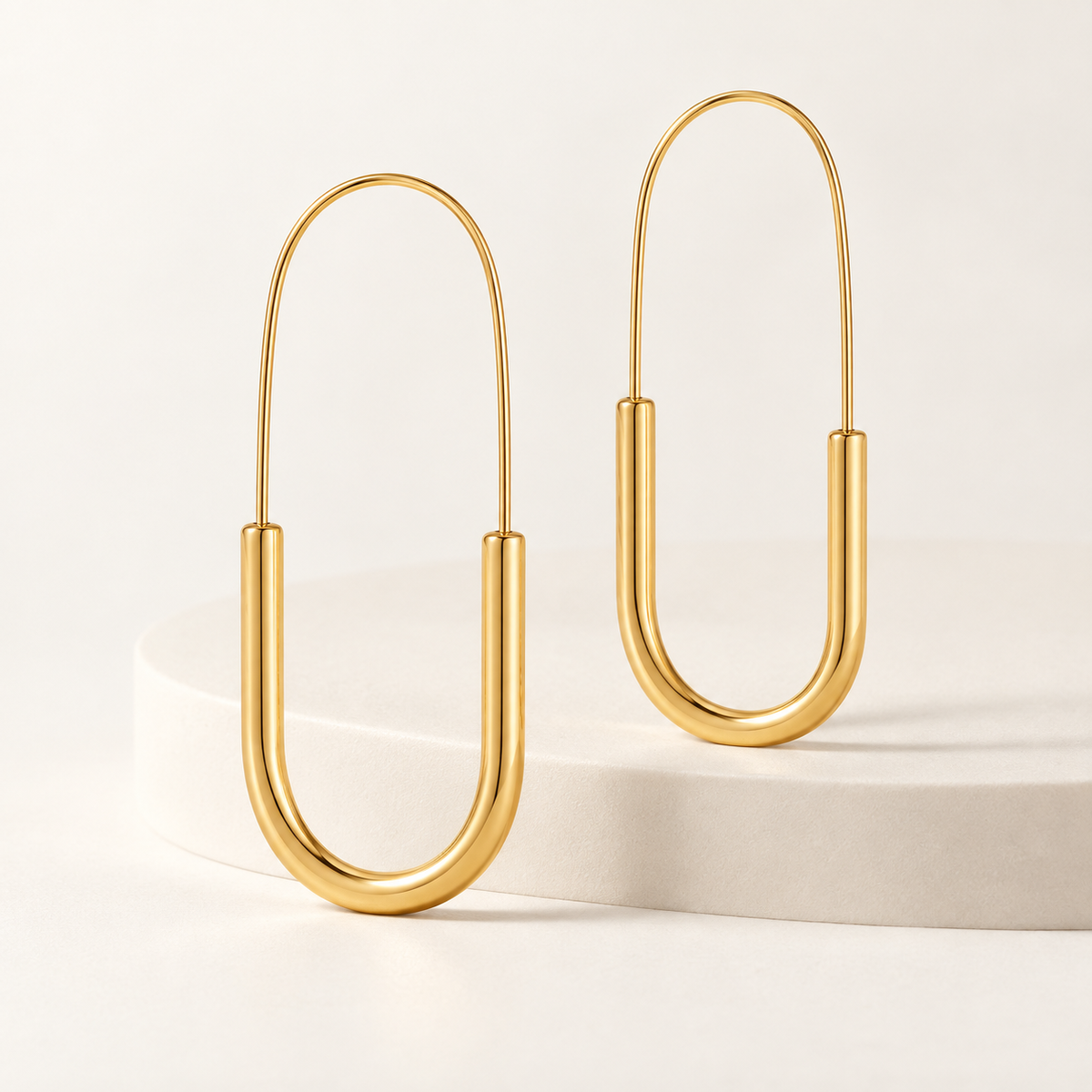 Mira Elongated Hoop Earrings