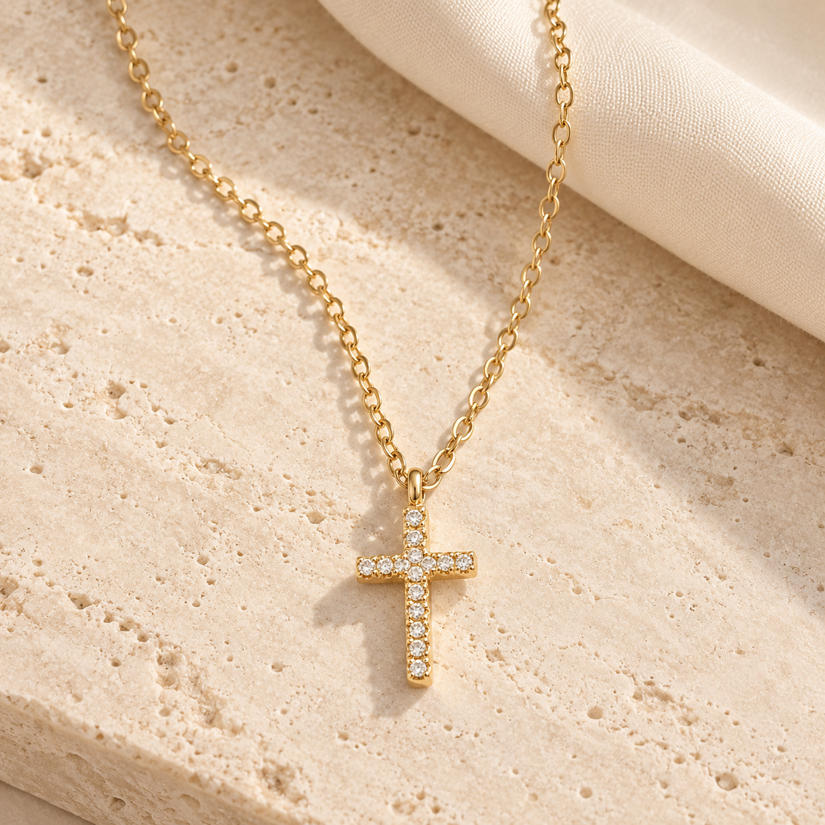 Celeste Cross Necklace