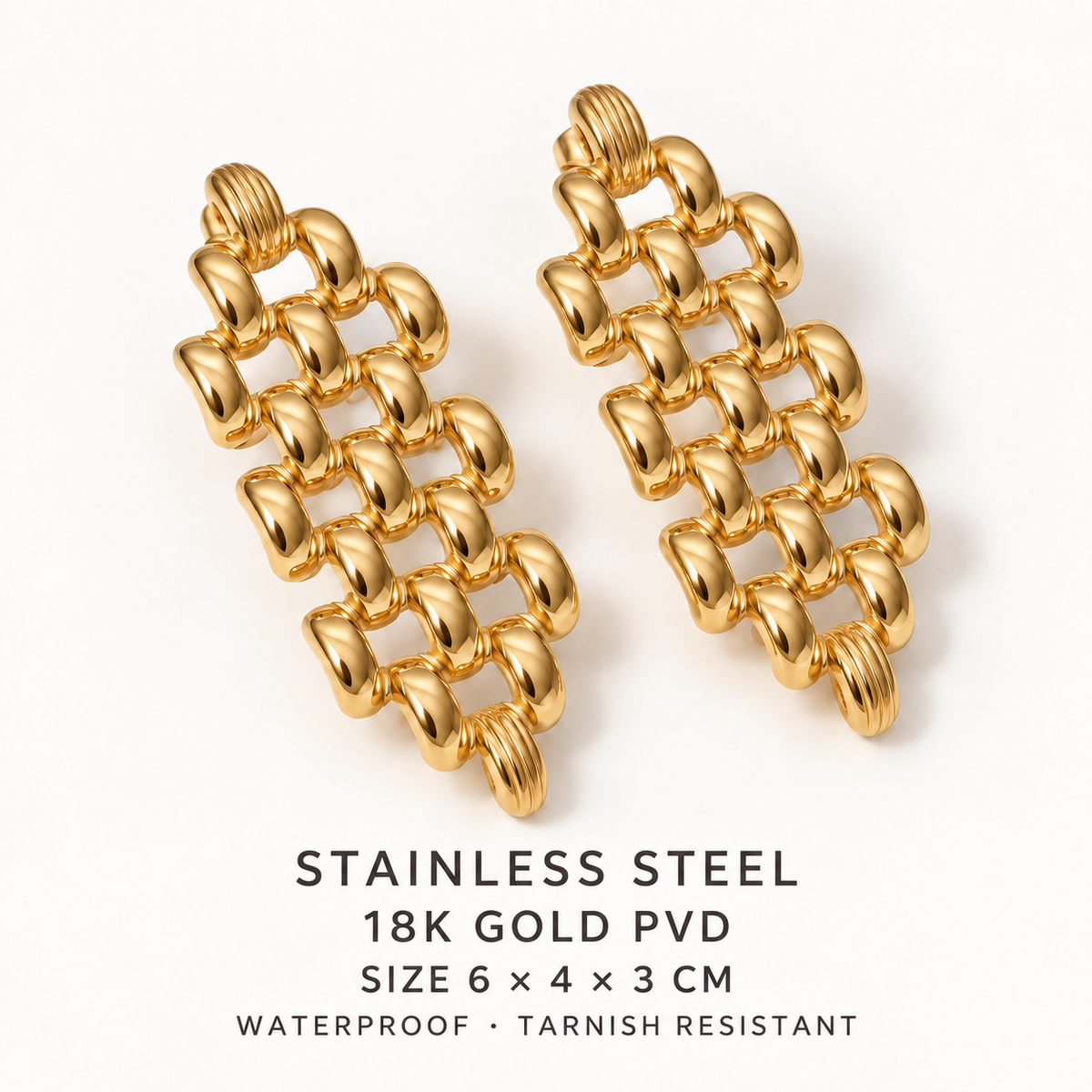 Aurelia Woven Statement Earrings