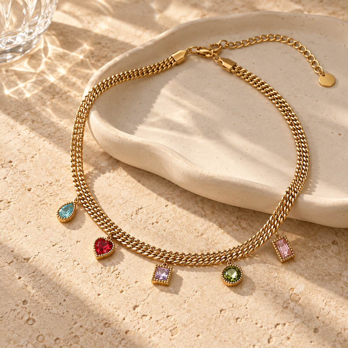 Jewel Parade Double-Chain Choker