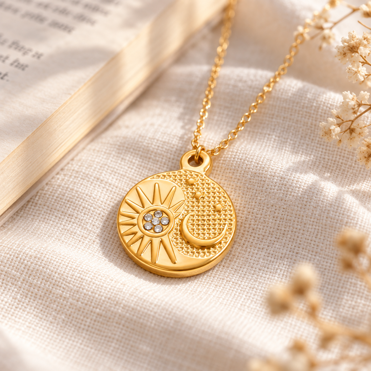 Sun & Moon Medallion Charm