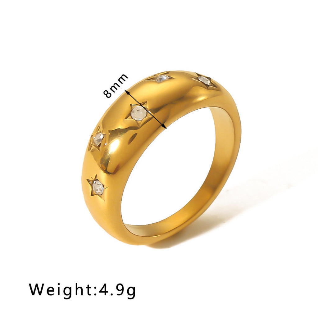 Star Stainless Steel Ring
