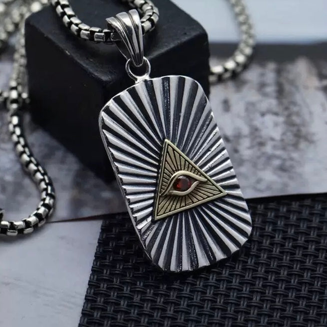 Evil Eye Sterling Silver Pendant