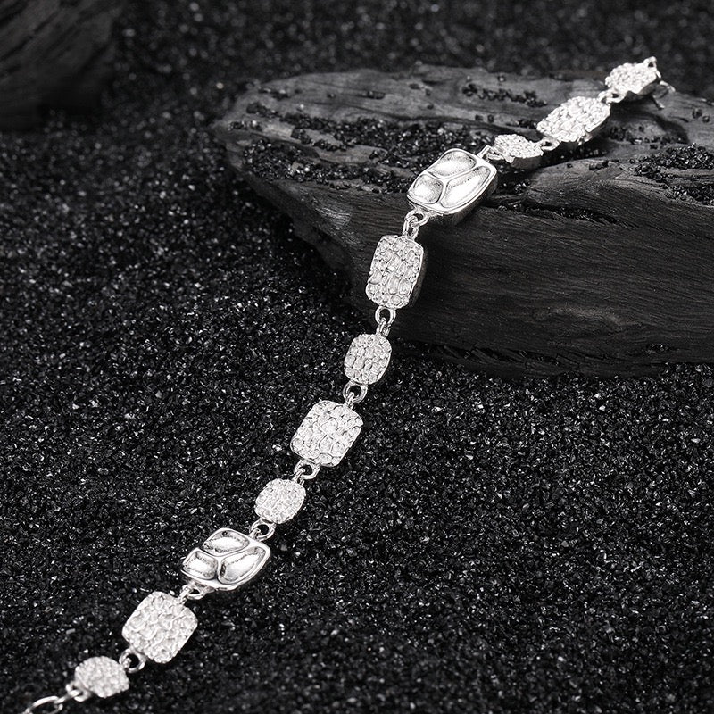 Square Candy Sterling Silver Bracelet