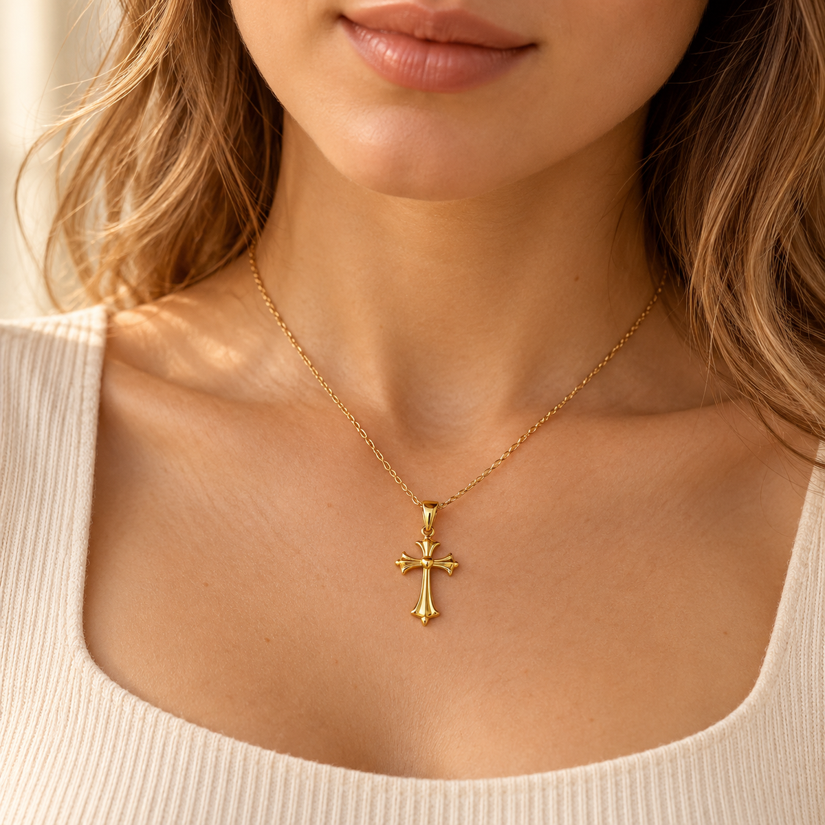 Flared Cross Charm