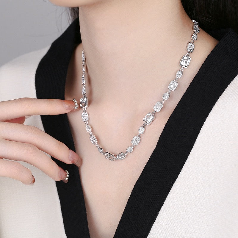 Square Candy Sterling Silver Chain