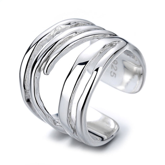 Multi-layer Sterling Silver Ring