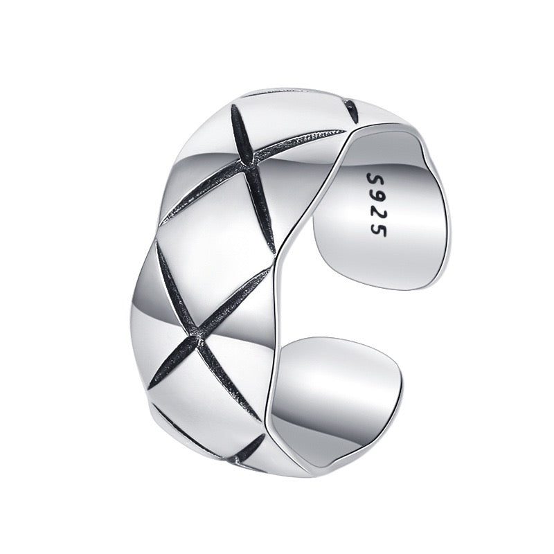 Modern Sterling Silver Ring