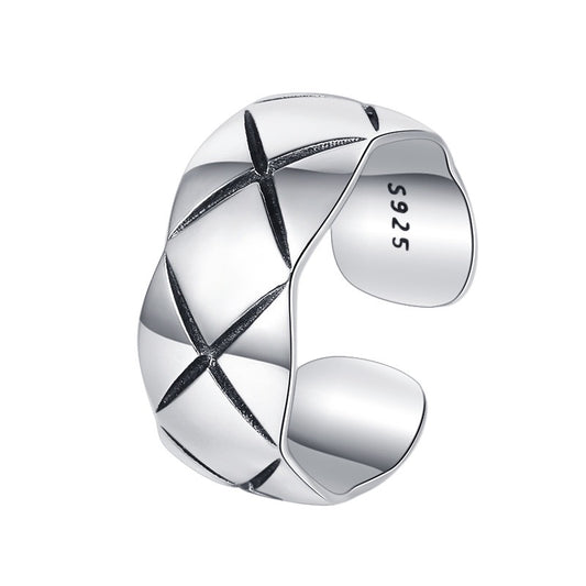 Modern Sterling Silver Ring