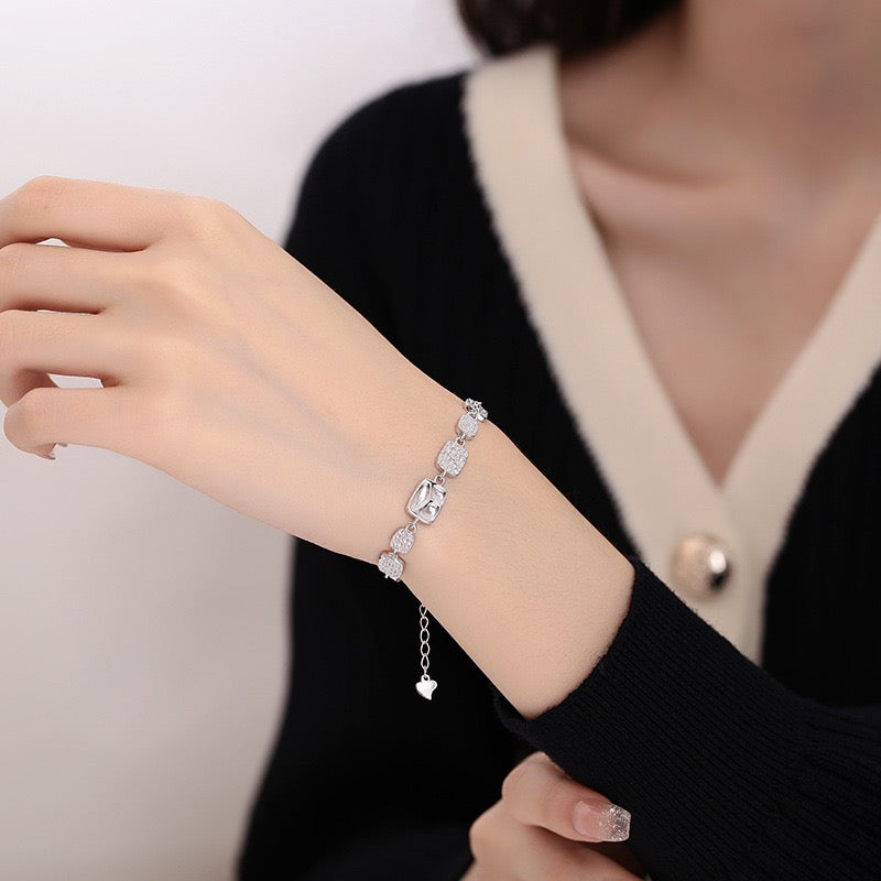 Square Candy Sterling Silver Bracelet