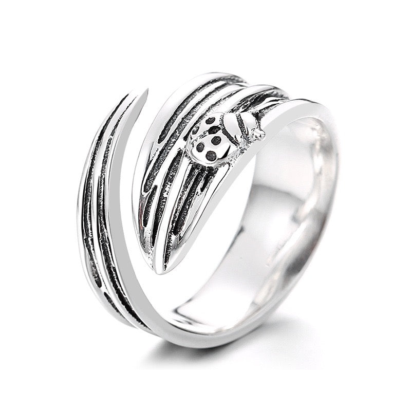 Countryside Ladybug Sterling Silver Ring