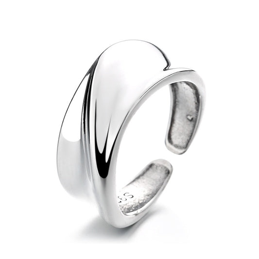 Glossy Sterling Silver Ring