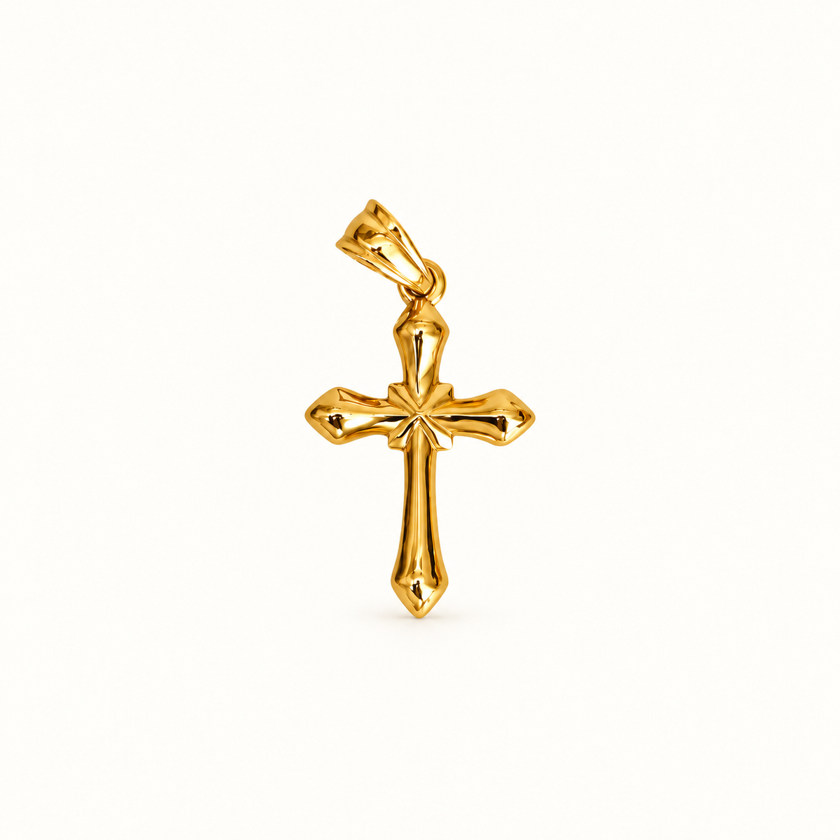 Sculpted Cross Charm