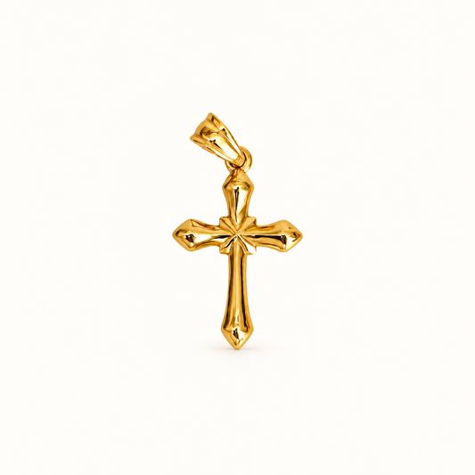 Sculpted Cross Charm
