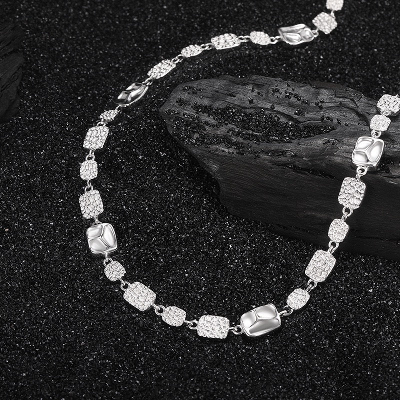 Square Candy Sterling Silver Chain
