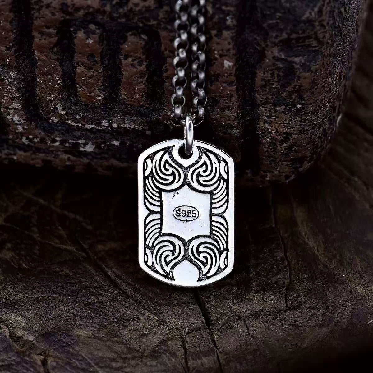 Tiger Sterling Silver Pendant