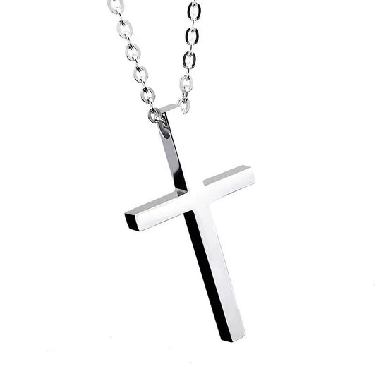 Simple Cross Sterling Silver Pendant
