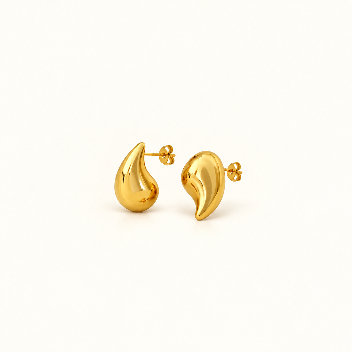 Sculpted Teardrop Stud Earrings