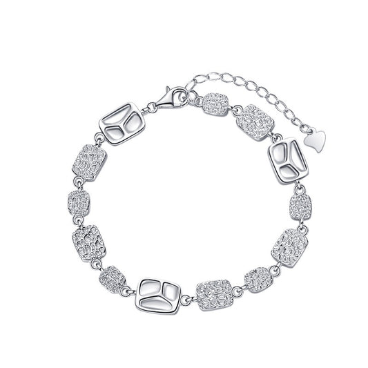 Square Candy Sterling Silver Bracelet