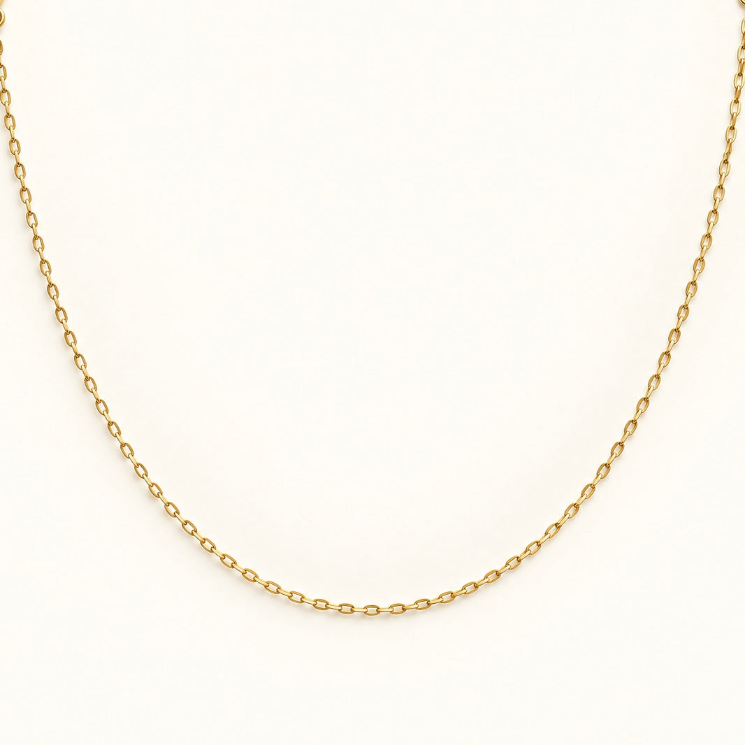 Delicate Flat O-Link Chain — 1.2 mm