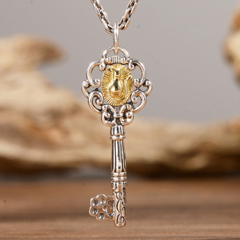 Classic Key Pendant Sterling Silver