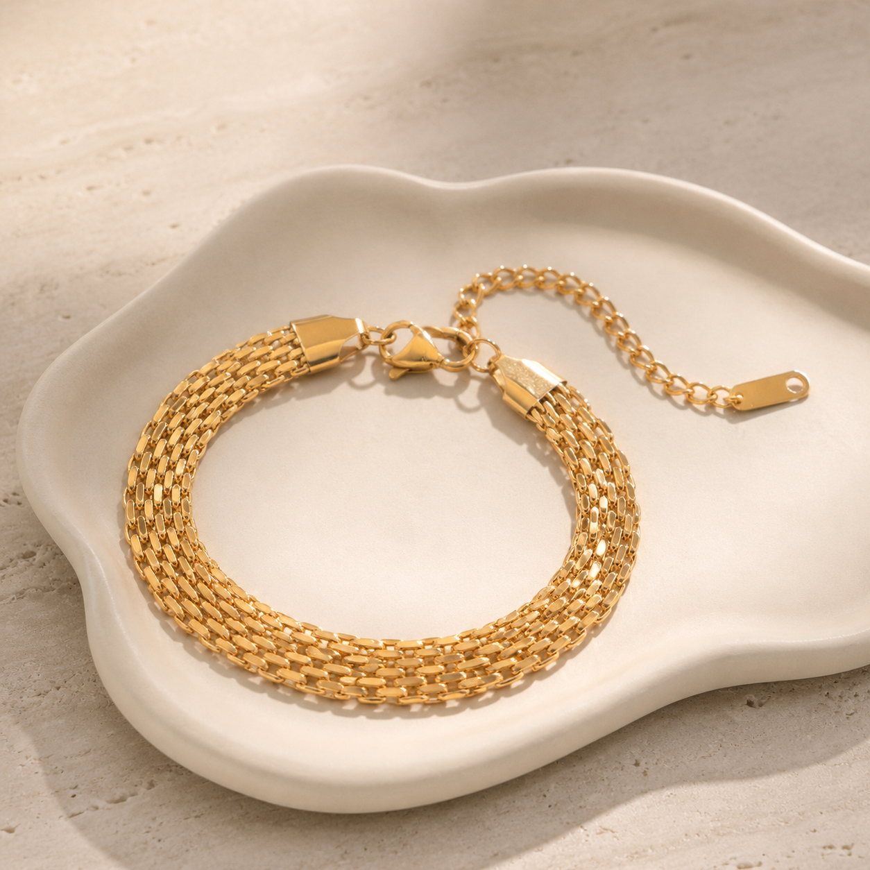 Golden Layers Bracelet