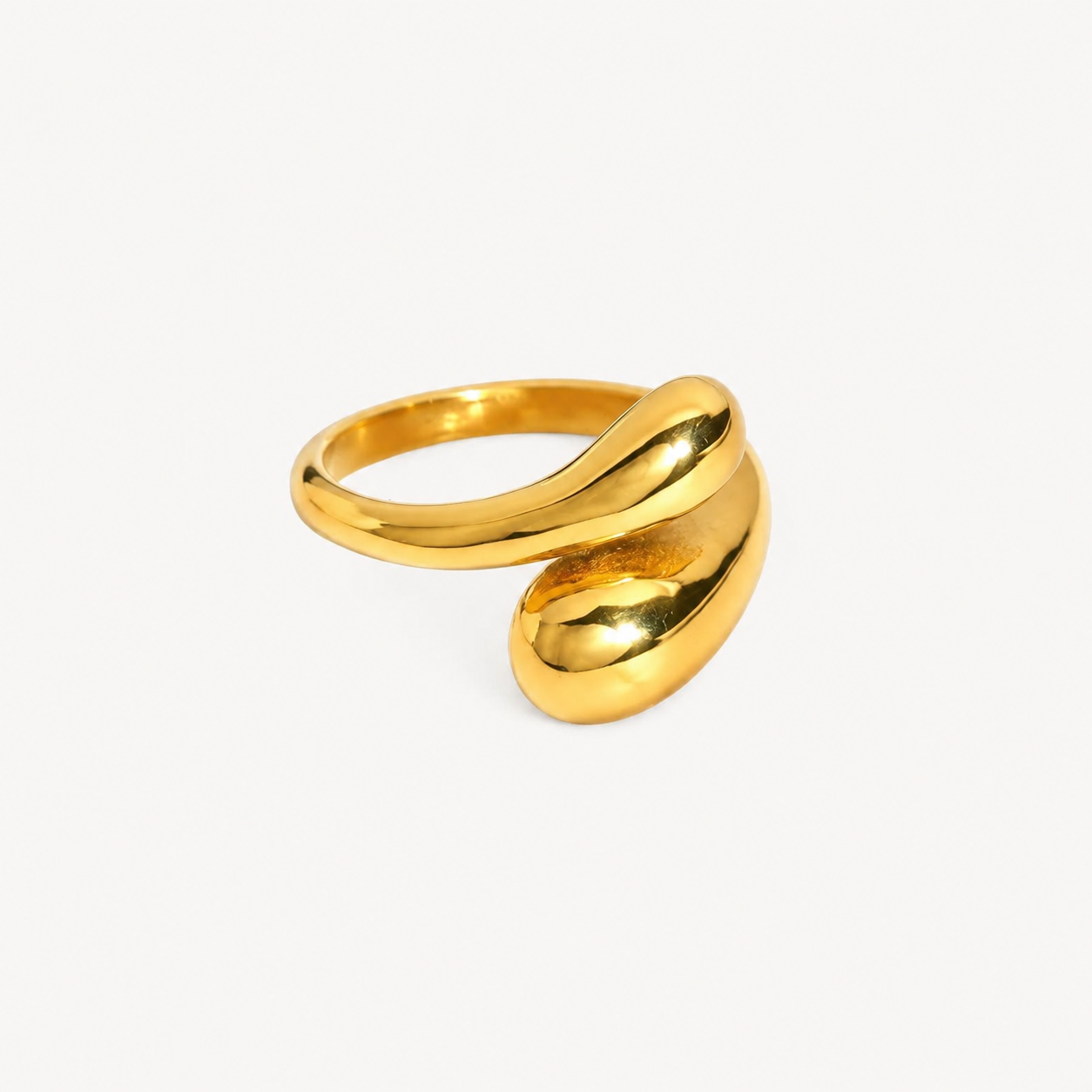 Sculpted Teardrop Ring