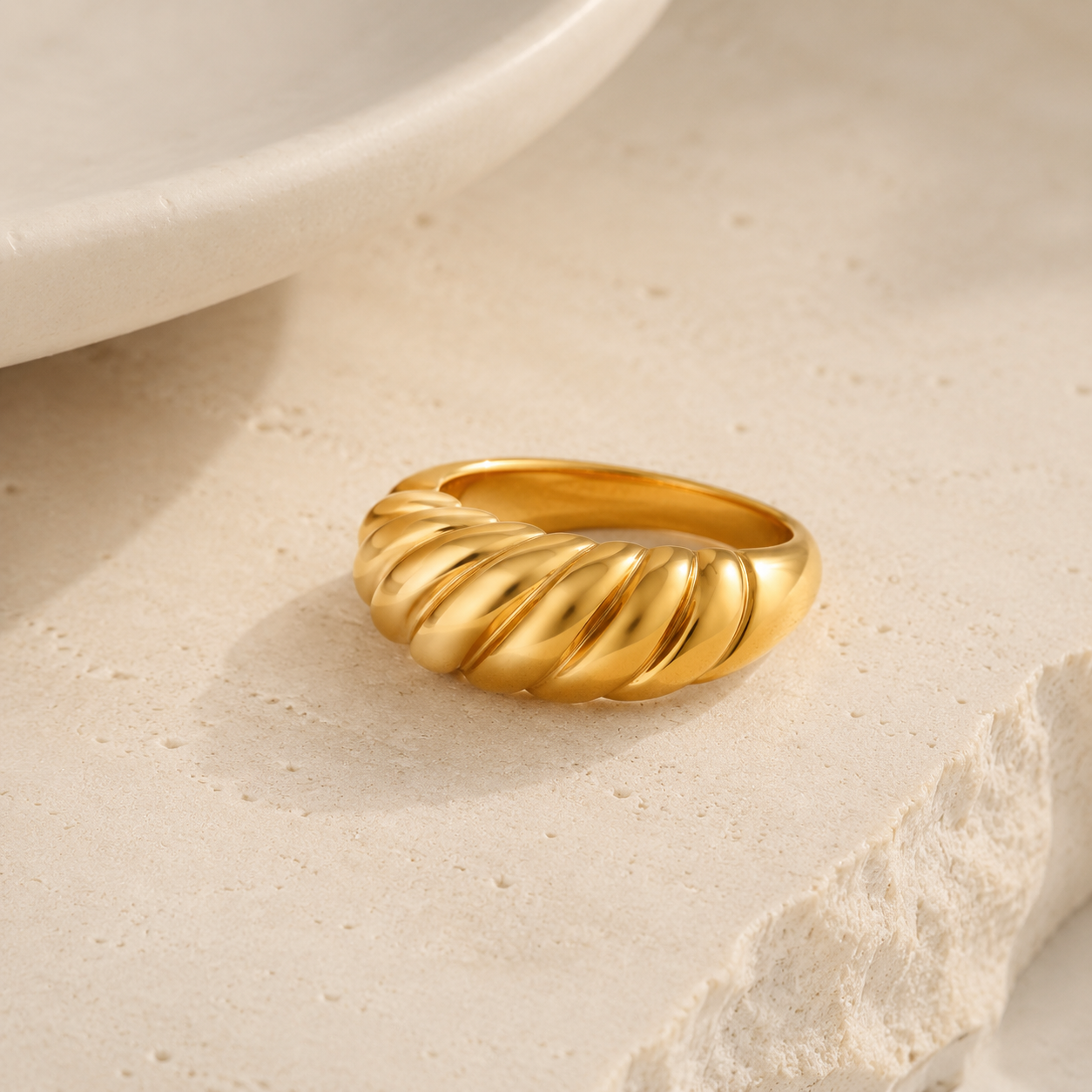 Croissant Dome Ring