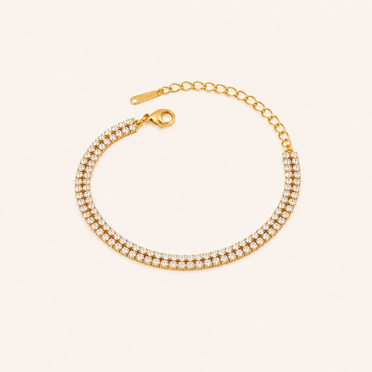 Aurelia Double Row Tennis Bracelet
