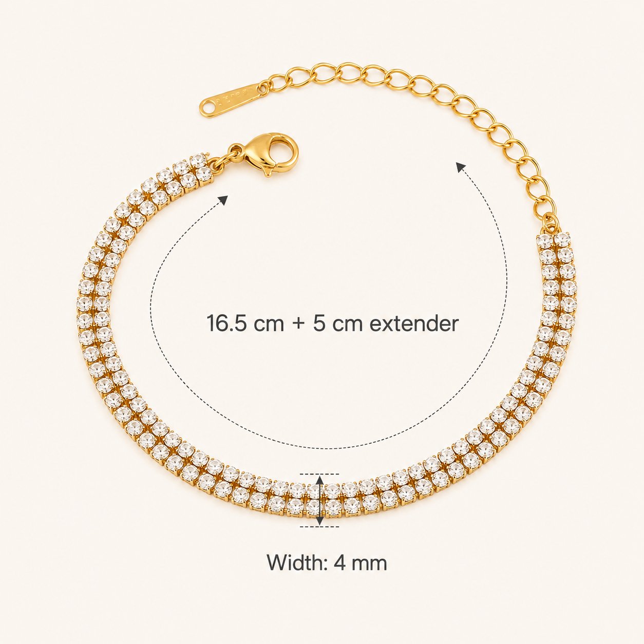 Aurelia Double Row Tennis Bracelet