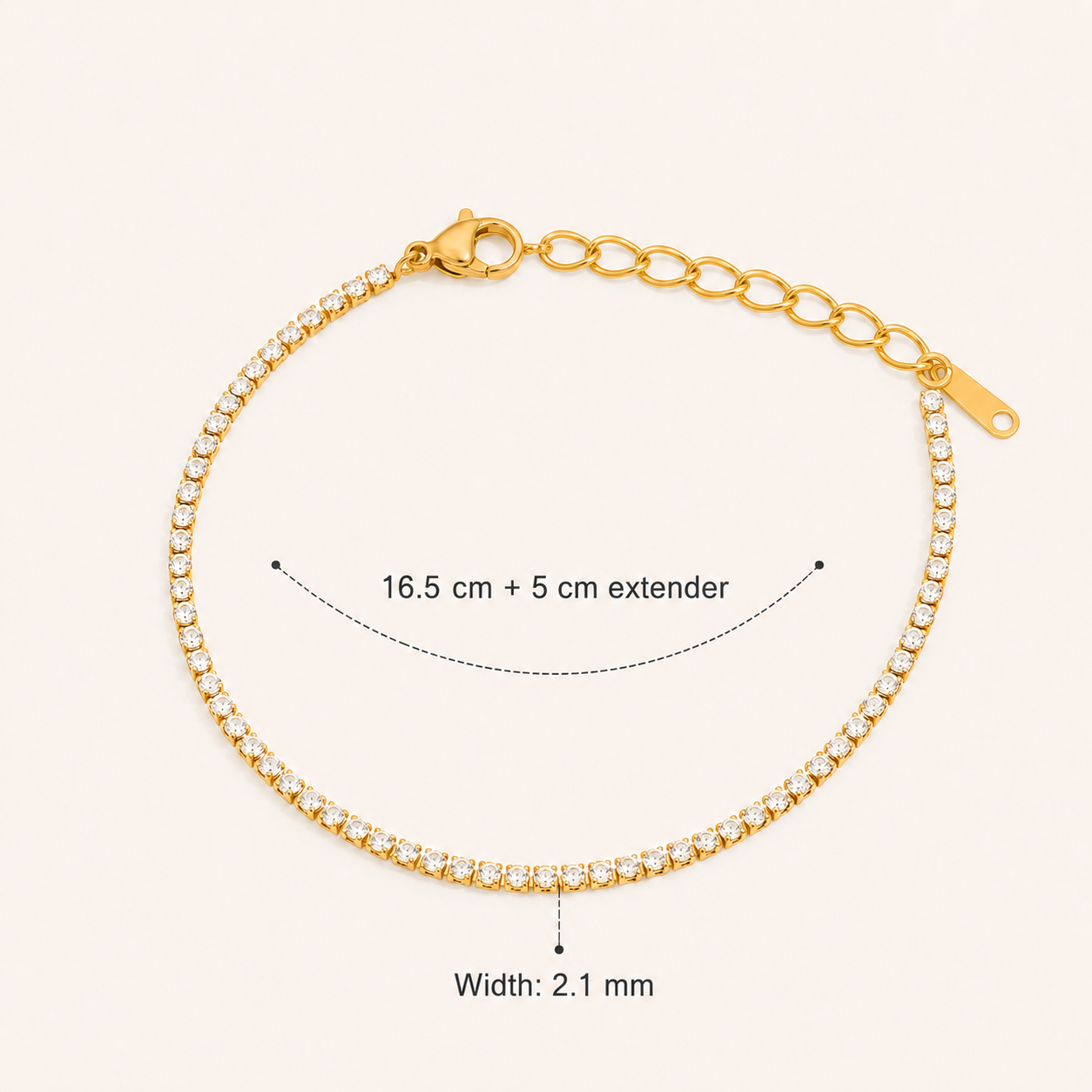 Celeste Tennis Bracelet