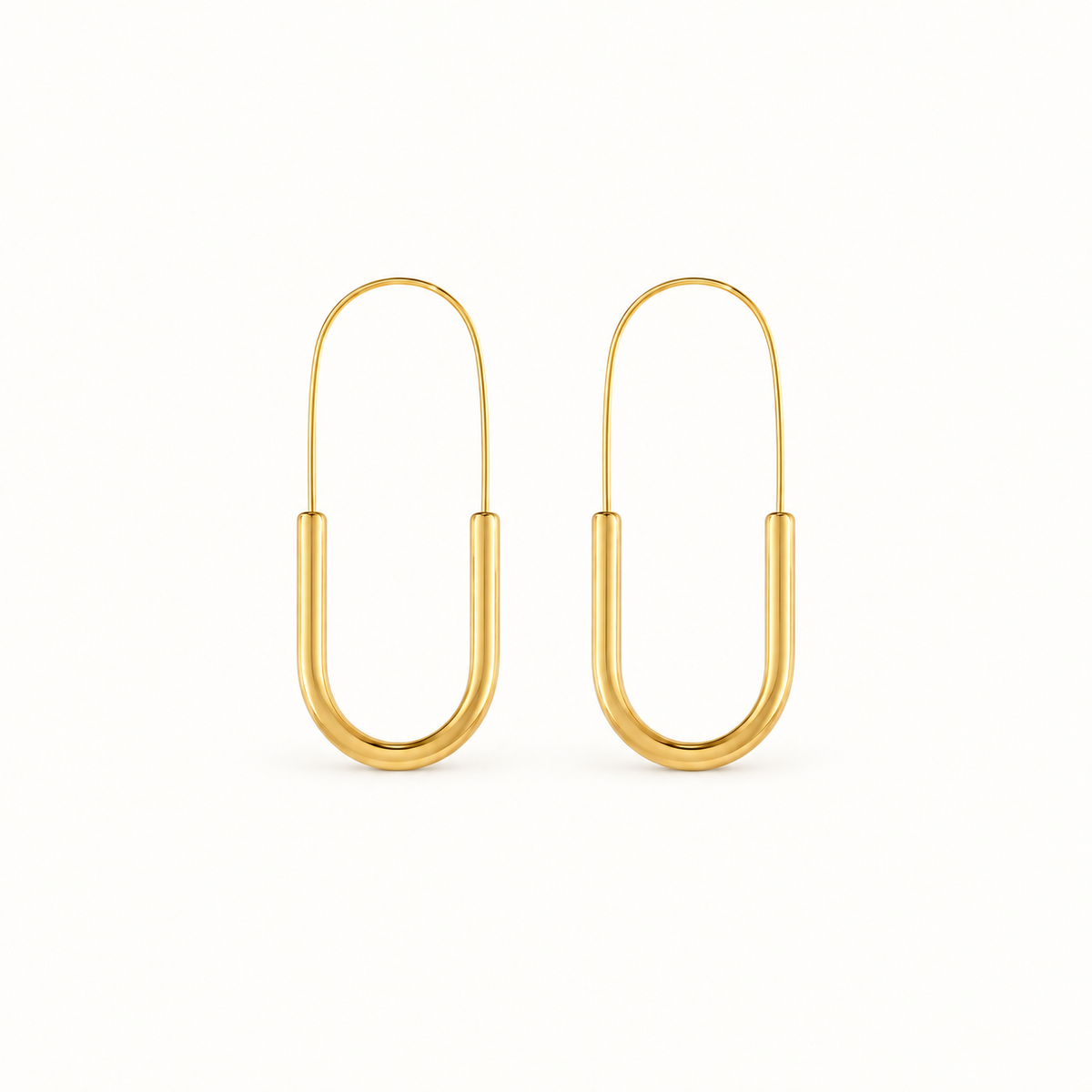 Mira Elongated Hoop Earrings