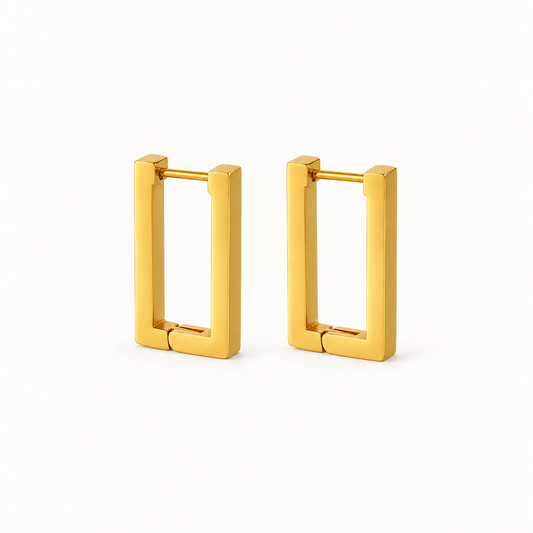 Sloane Rectangular Hoop Earrings