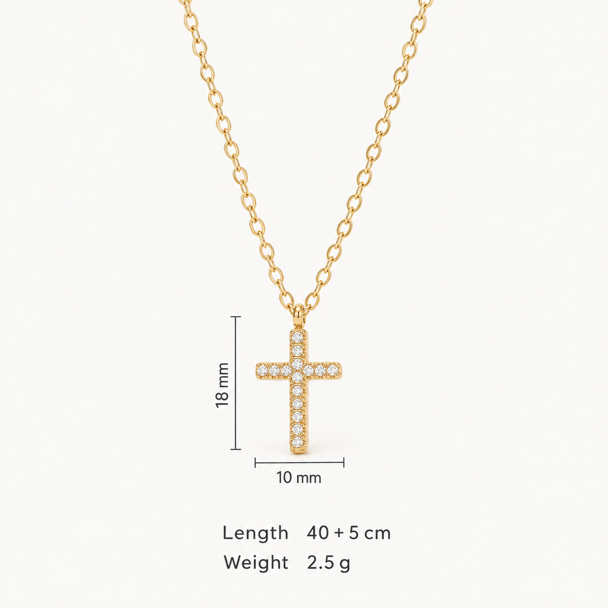 Celeste Cross Necklace
