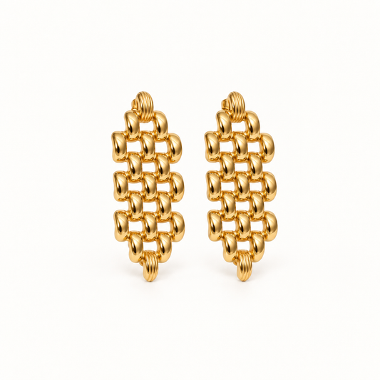 Aurelia Woven Statement Earrings