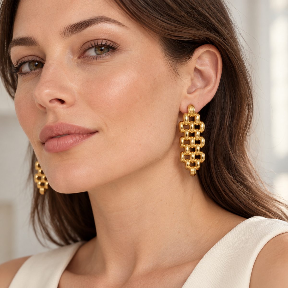 Aurelia Woven Statement Earrings