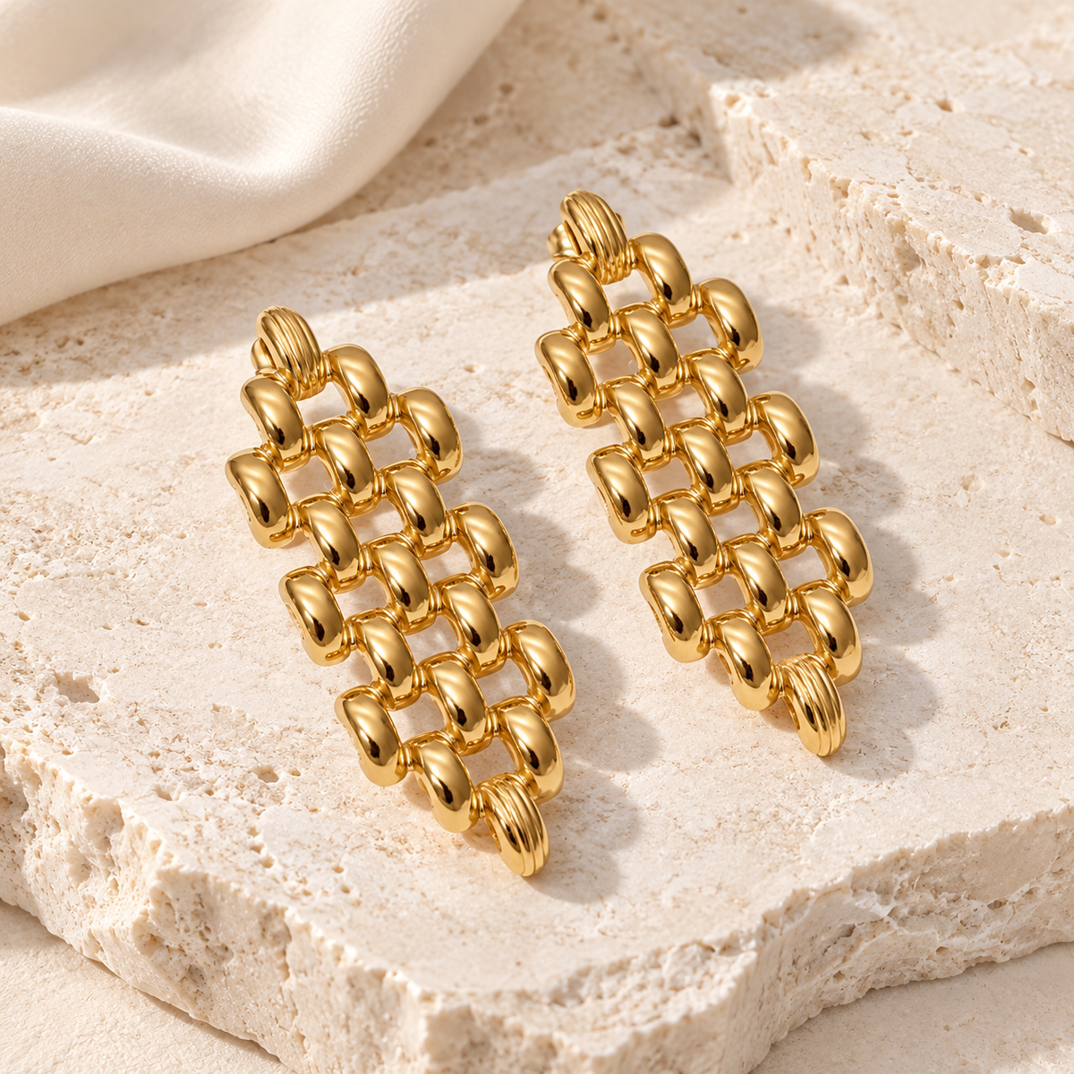 Aurelia Woven Statement Earrings
