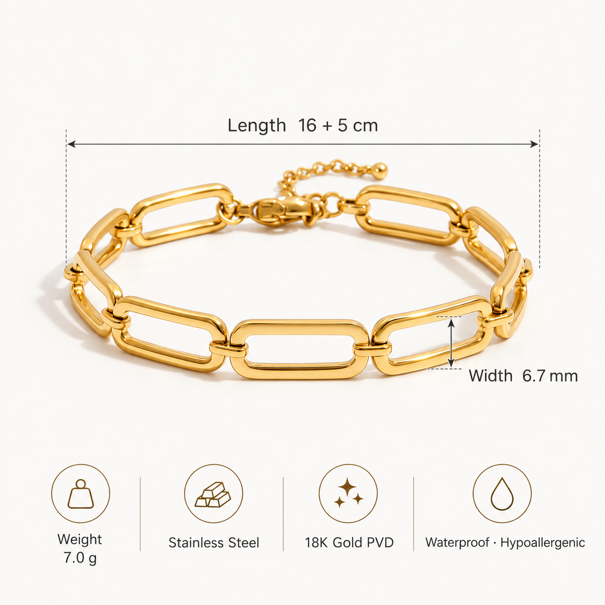 Golden Link Bracelet