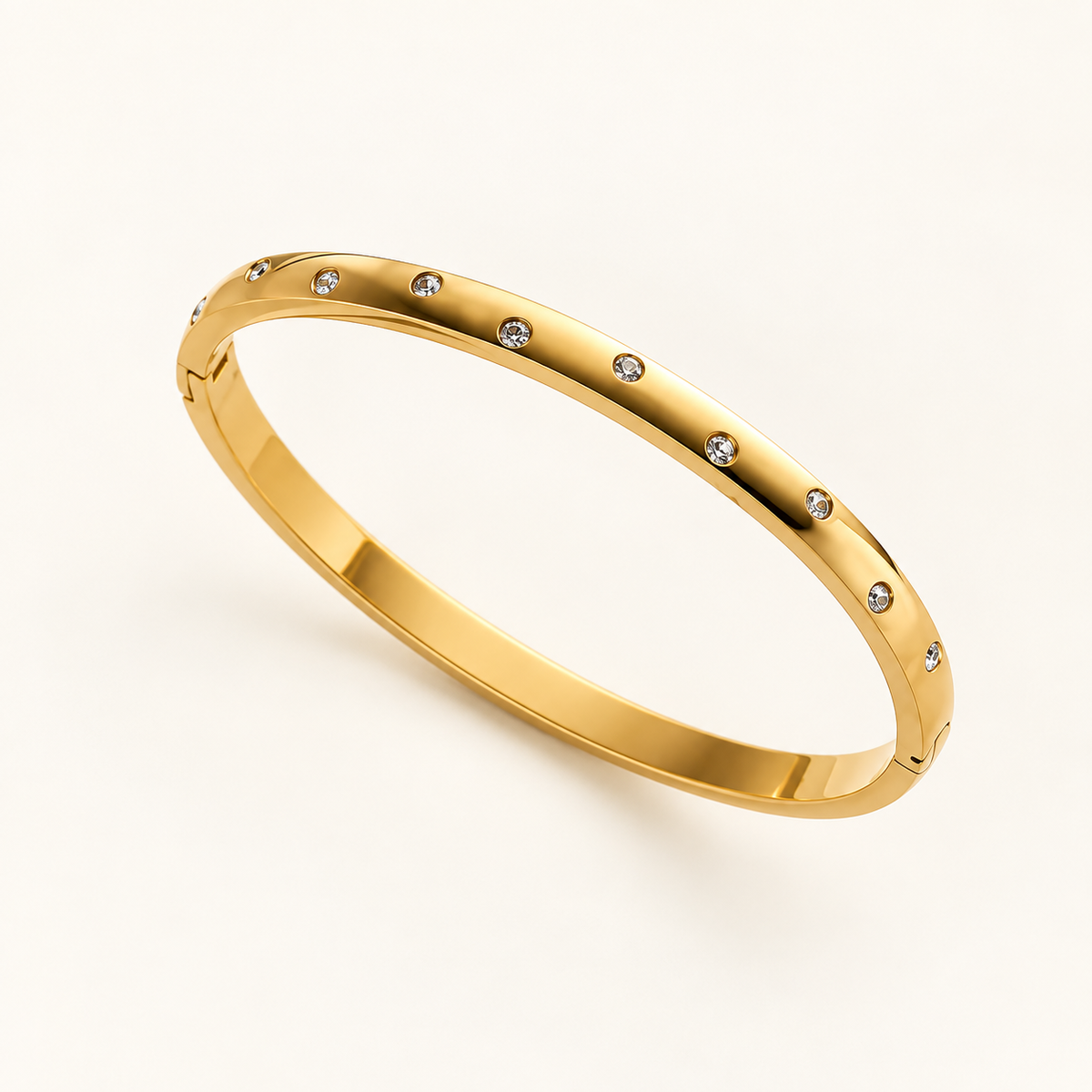 Golden Crystal Bangle