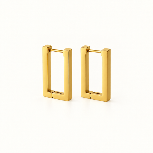 Sloane Rectangular Hoop Earrings
