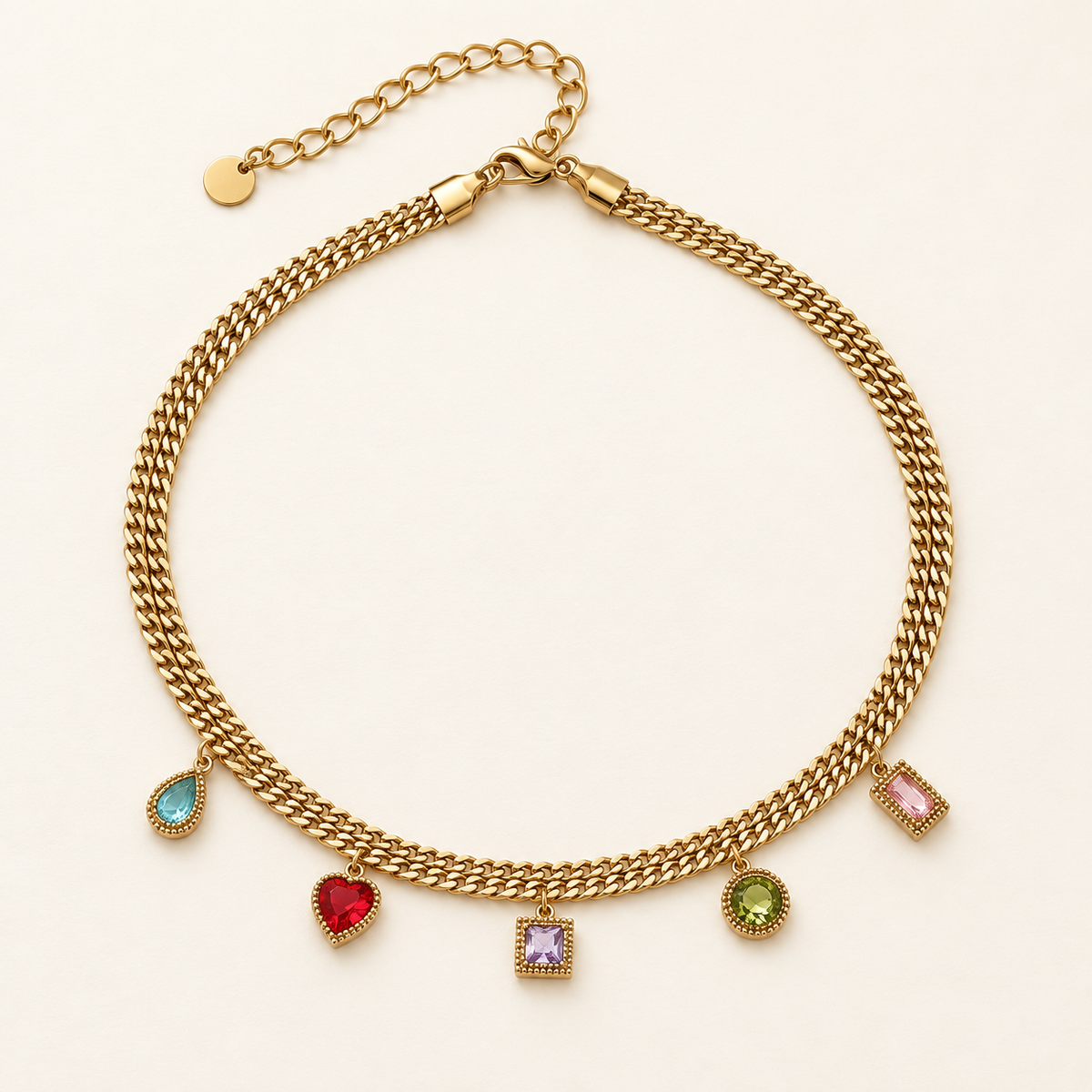 Jewel Parade Double-Chain Choker
