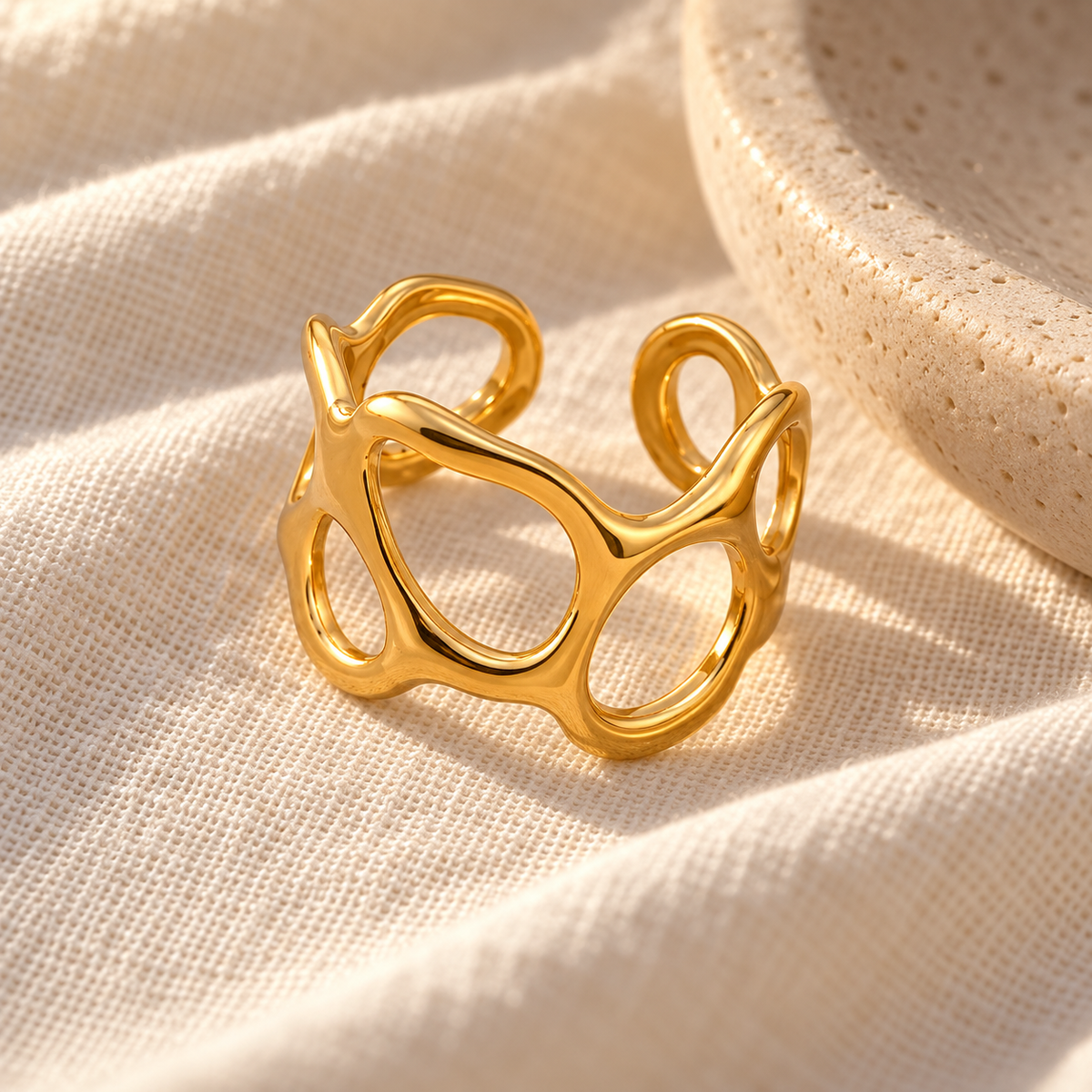 Sculpted Orbit Ring