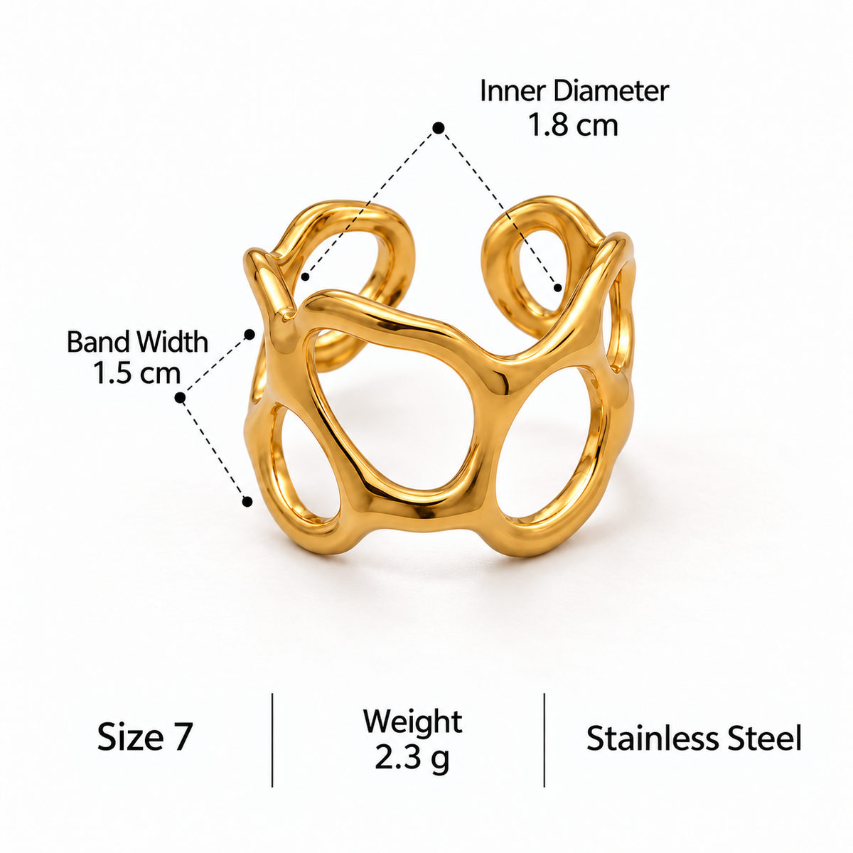 Sculpted Orbit Ring