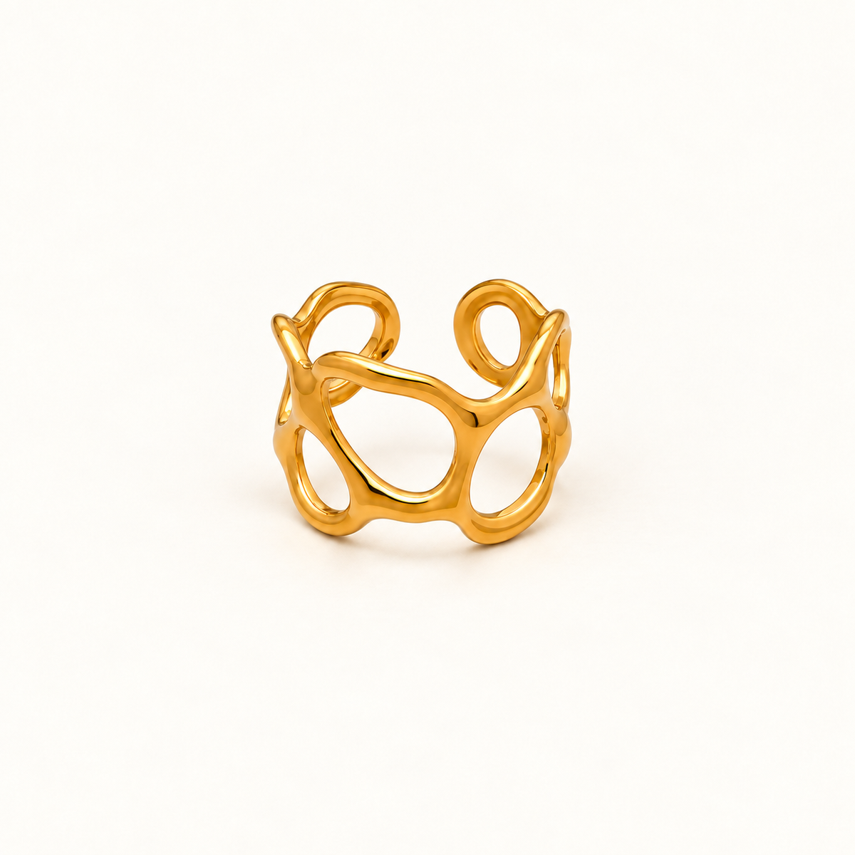 Sculpted Orbit Ring