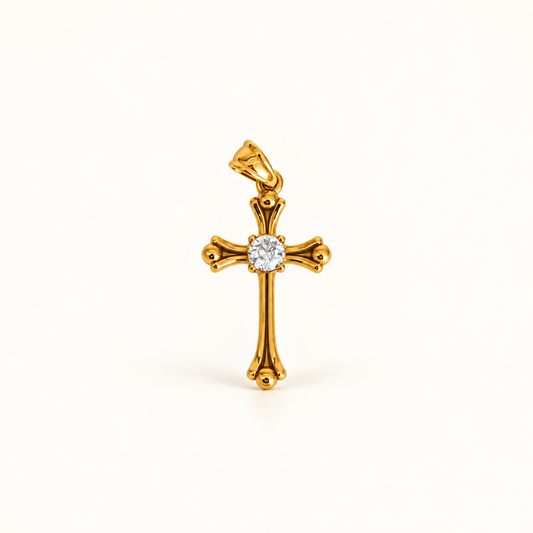 Crystal Cross Charm