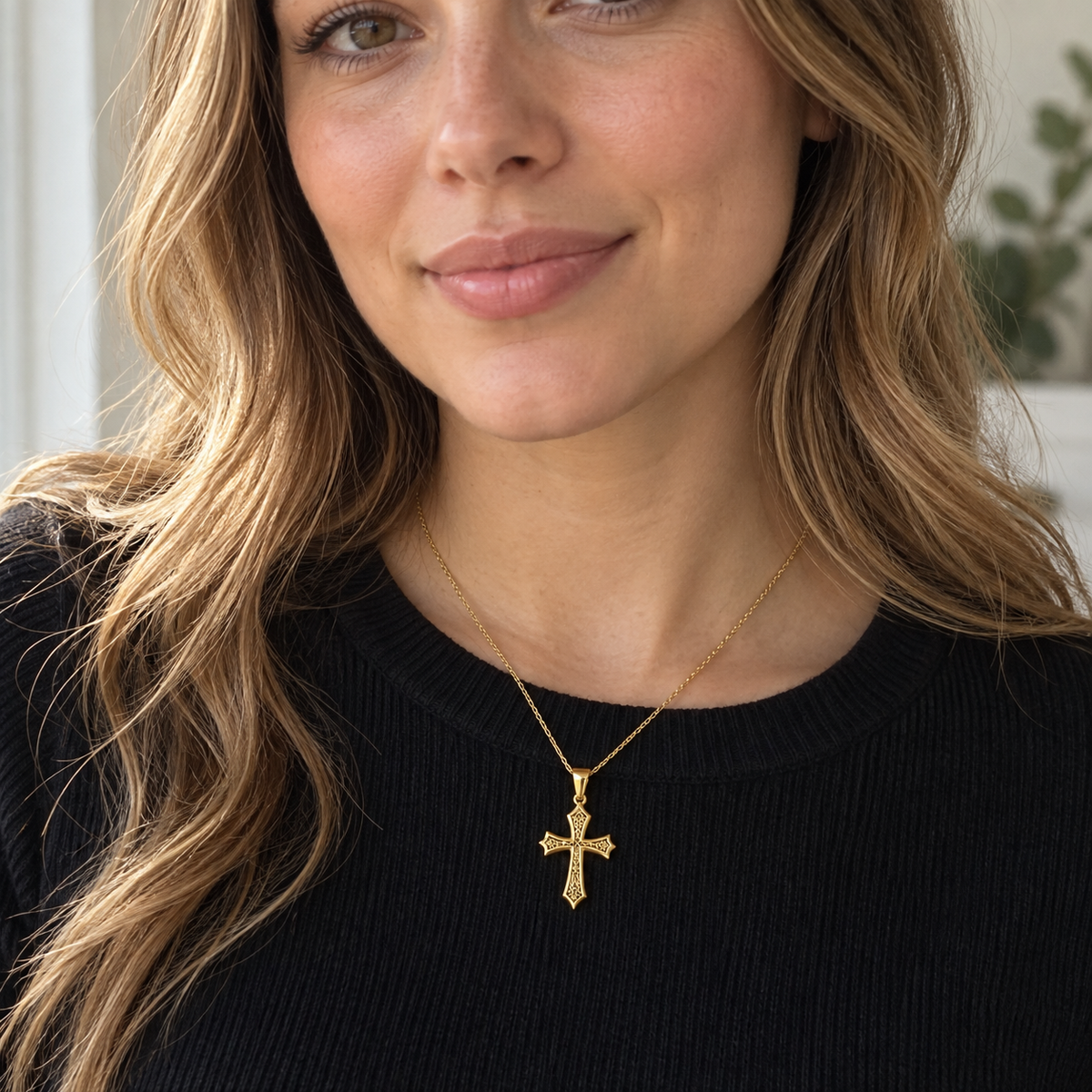 Heritage Filigree Cross Pendant
