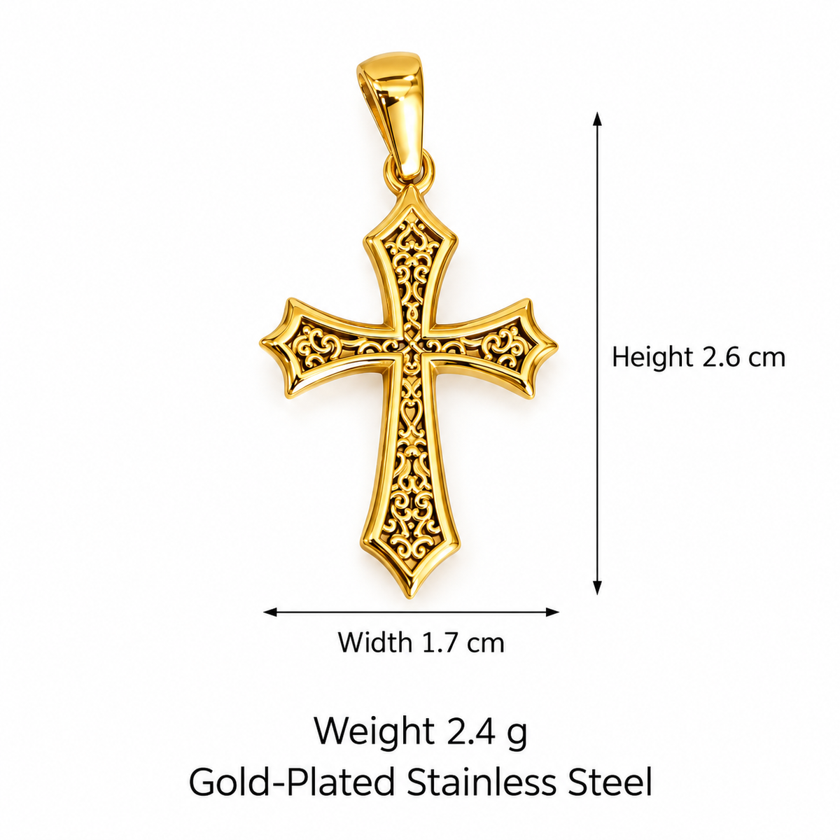 Heritage Filigree Cross Pendant